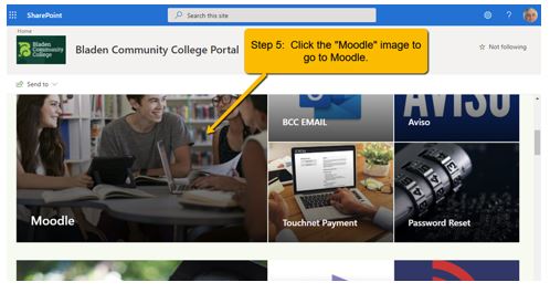 How to login to Open LMS (Moodle) at Bladen Community College using your  BCC email address and password