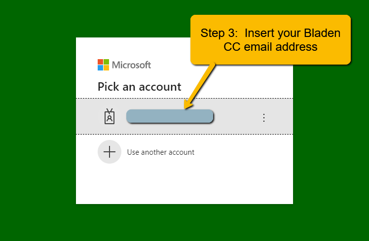 STEP 4 – Where It Asks For Your Password, Enter You BCC Account ...