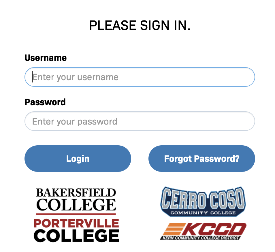 Image of Old KCCD Portalguard Sign in Page